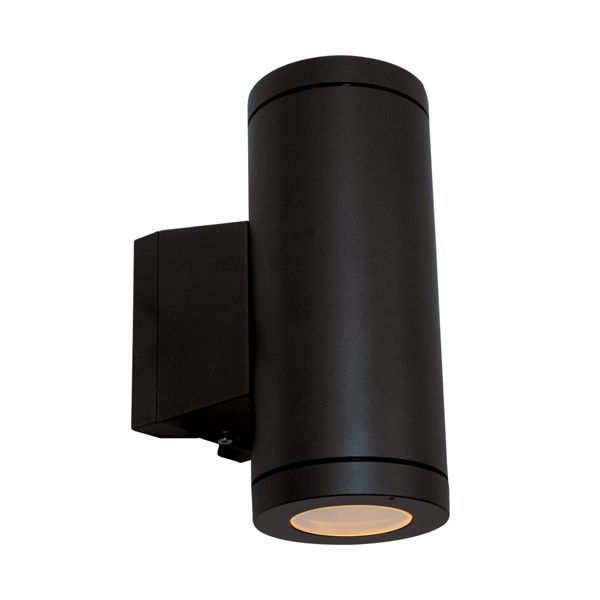 Eurolux black downlight, front view