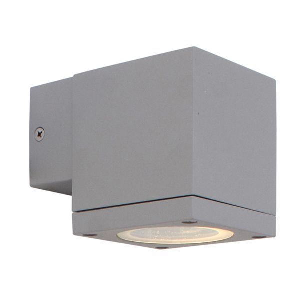Eurolux silver wall light, front view
