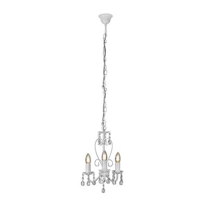 Eurolux white chandelier, front view