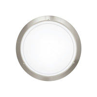 Eurolux satin chrome floodlight, front view