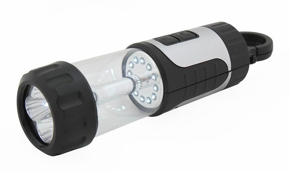 Eurolux black flashlights & headlamp shown in its packaging