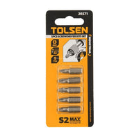 Tolsen drill bit set dimensions diagram