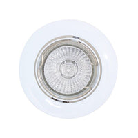 Eurolux white downlight, front view
