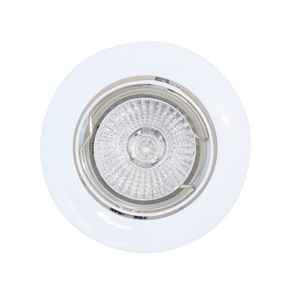 Eurolux white downlight, front view