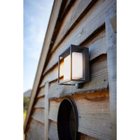 Eurolux wall light installed and lit