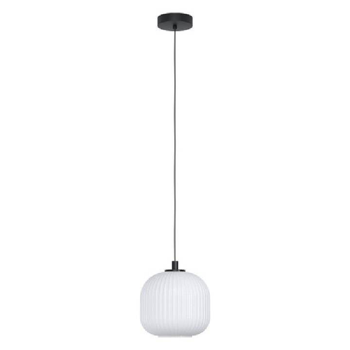Eurolux black pendant light, front view