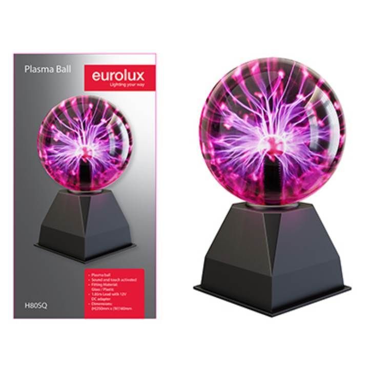 Eurolux black night light shown in its packaging