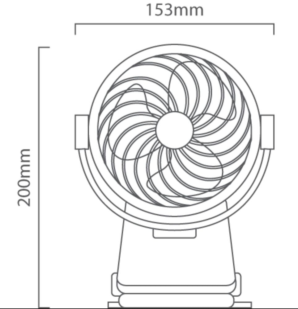 Eurolux fan, front view