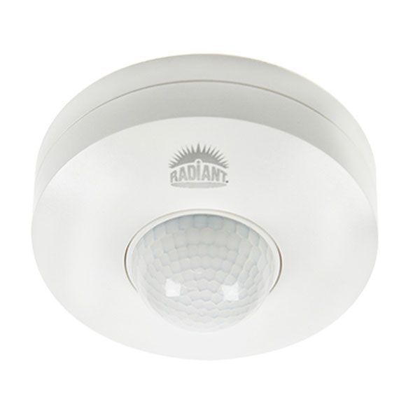 Radiant white lighting timer, front view