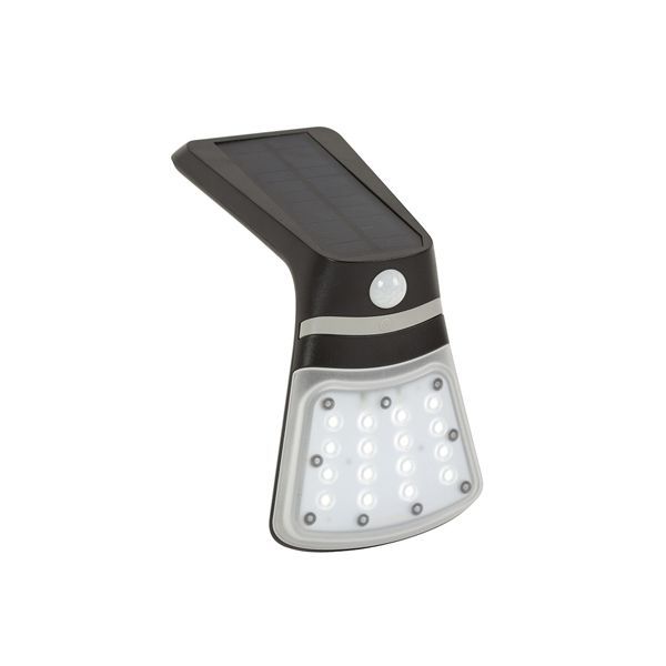 Eurolux black wall light, front view