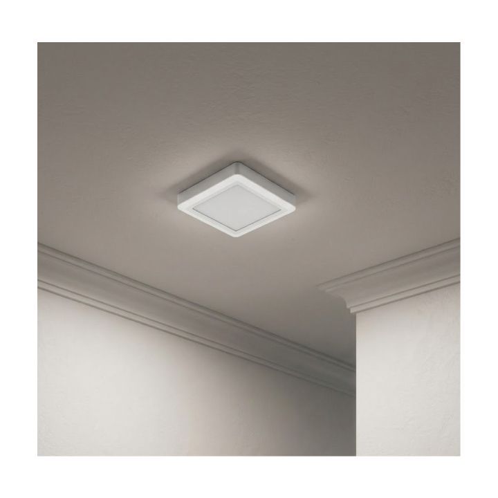 Eurolux white ceiling light shown in its packaging