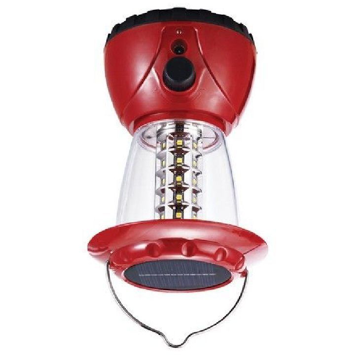 Close-up detail of the Eurolux red emergency light