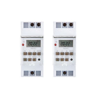 Radiant white lighting timer, front view