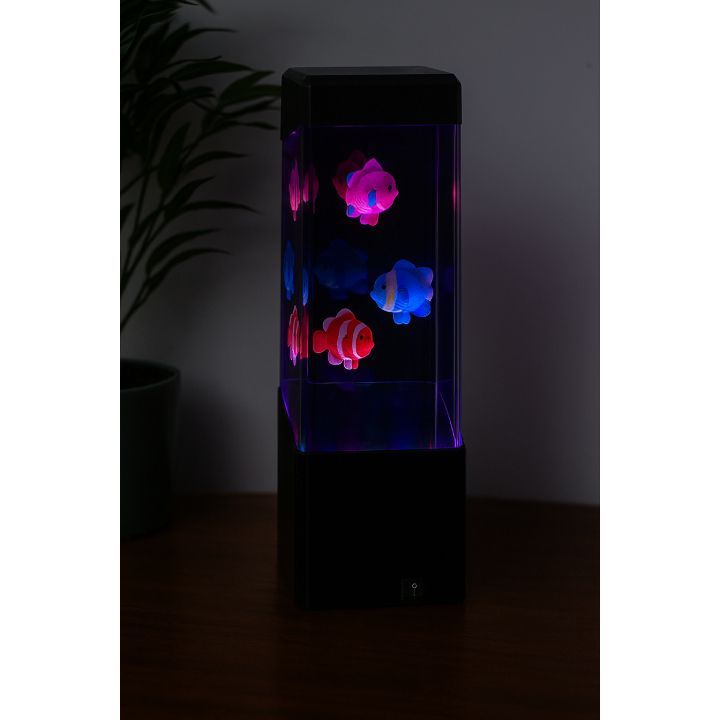 Eurolux black night light installed and lit