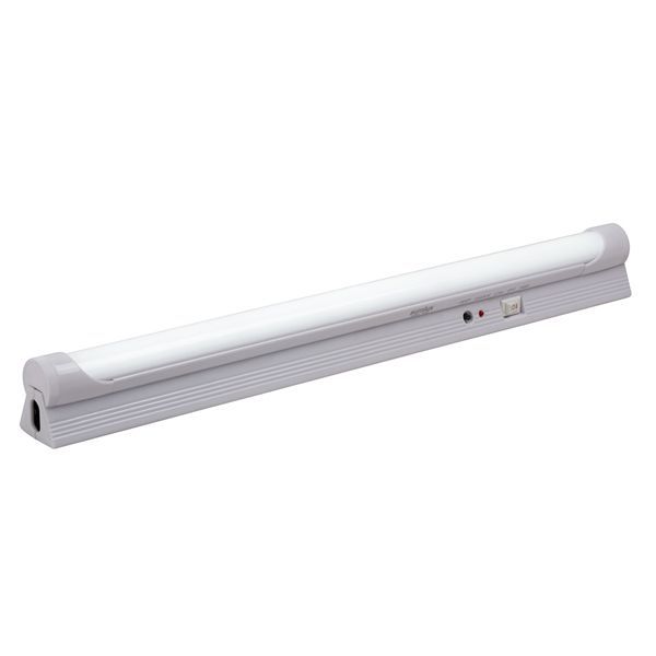Eurolux white emergency light, front view