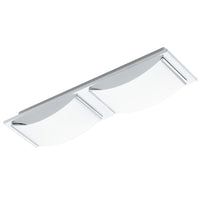 Eurolux chrome ceiling light, front view