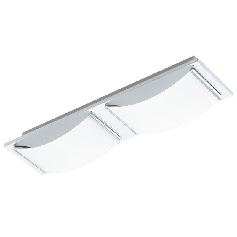 Eurolux chrome ceiling light, front view