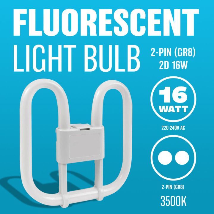 Close-up detail of the Eurolux fluorescent tube
