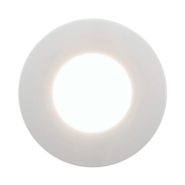Eurolux white wall light, front view