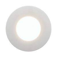 Eurolux white wall light, front view