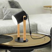 Eurolux black & brown table lamp shown in its packaging