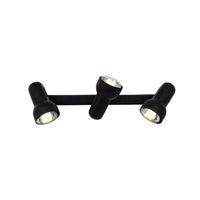 Eurolux black floodlight, front view