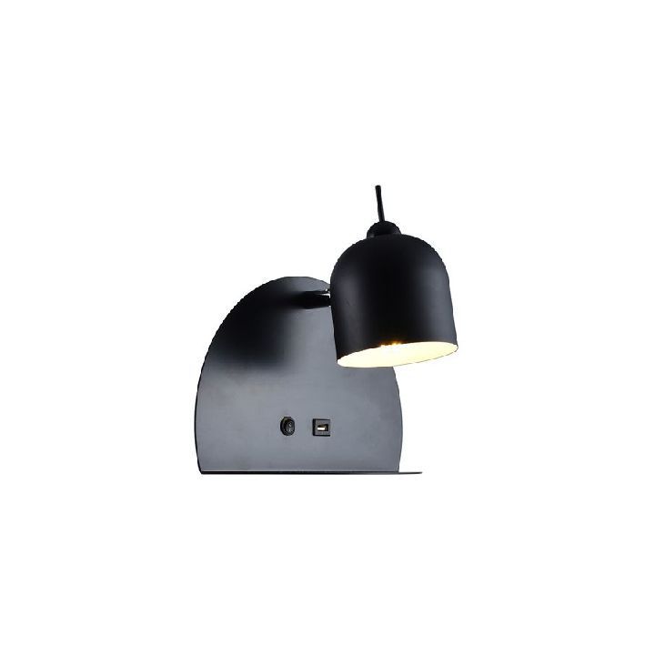 Eurolux black night light installed and lit