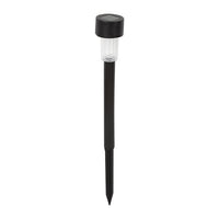 Eurolux black garden spike light, front view