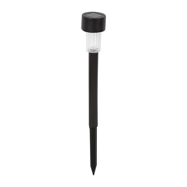 Eurolux black garden spike light, front view