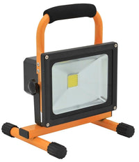 Eurolux black / yellow work light, front view