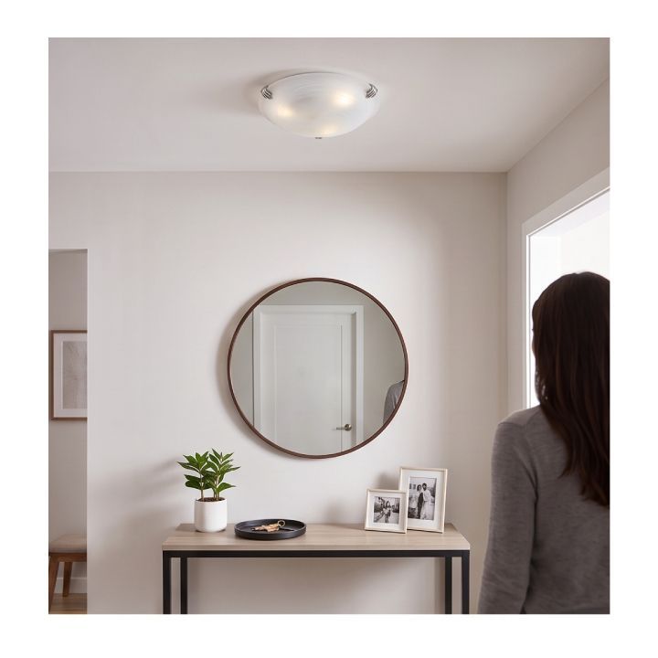 Eurolux ceiling light shown in its packaging