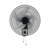 Eurolux black & white fan, front view