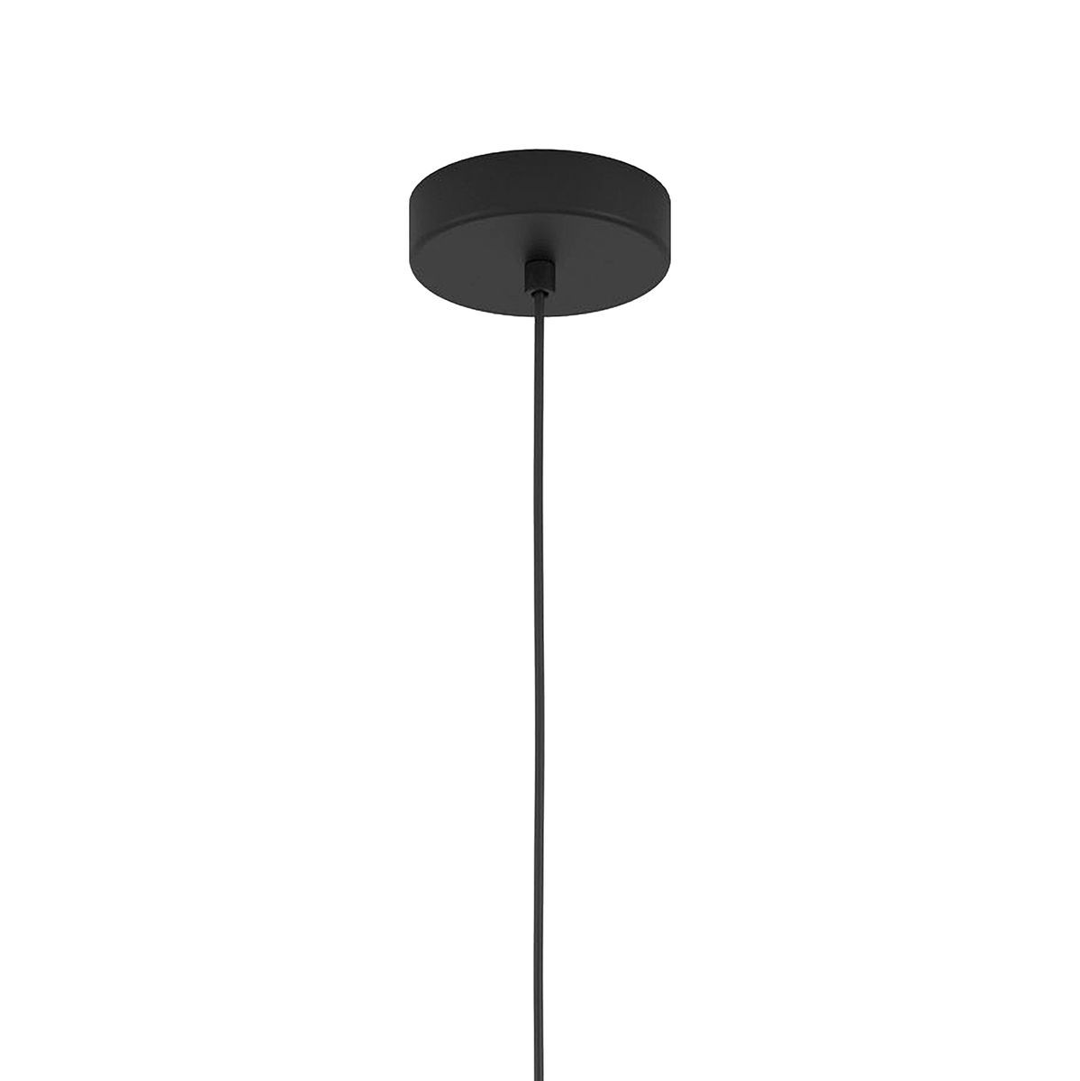Close-up detail of the Eurolux black pendant light