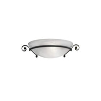 Radiant antique bronze wall light, front view
