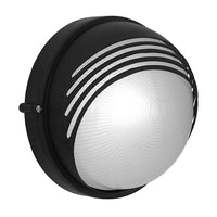 Eurolux black wall light, front view