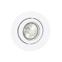 Eurolux white downlight, front view