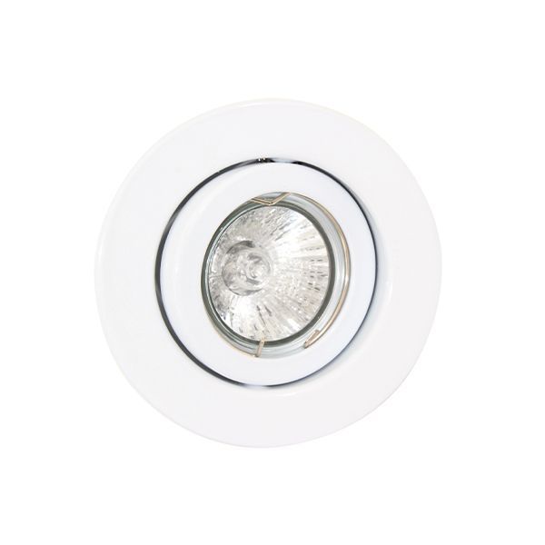 Eurolux white downlight, front view