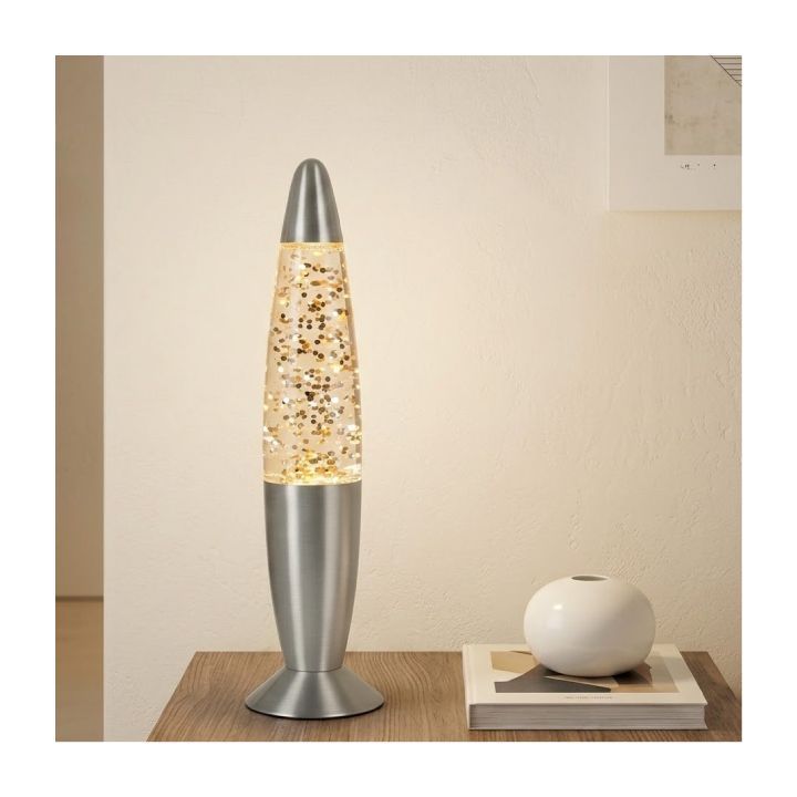 Eurolux clear/silver night light, front view