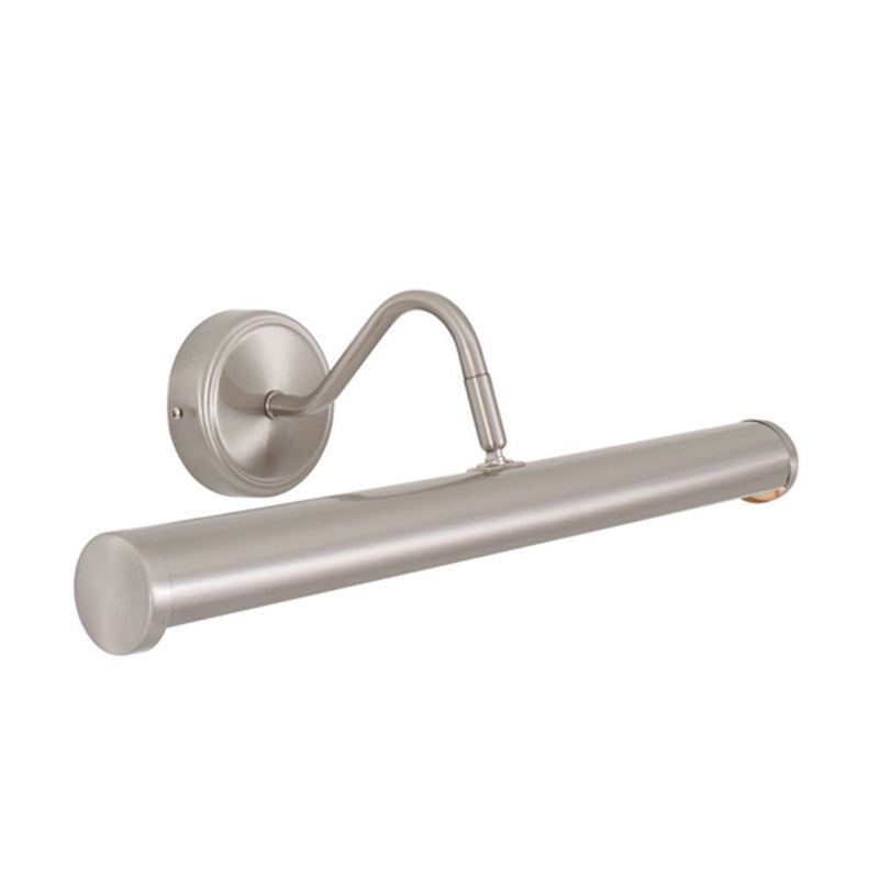 Eurolux satin chrome wall light, front view