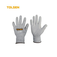Tolsen gloves shown in its packaging