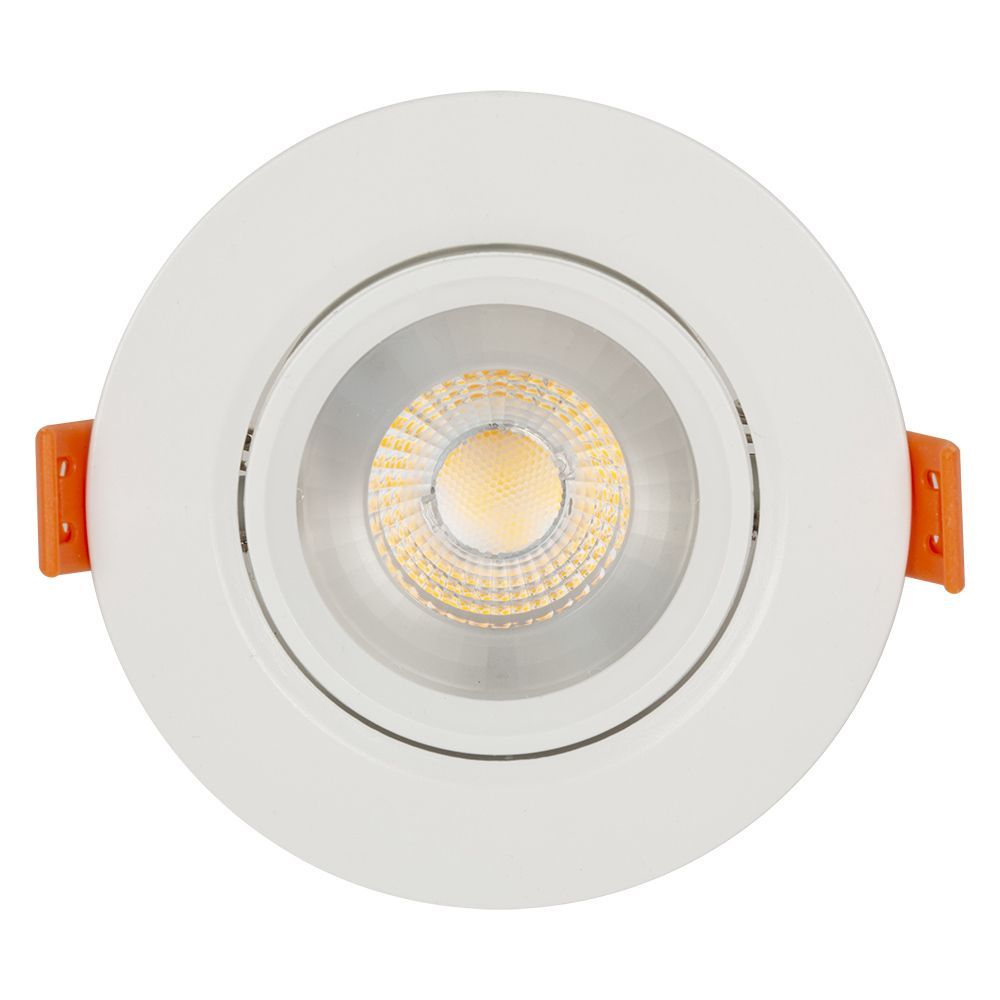 Eurolux white downlight, front view