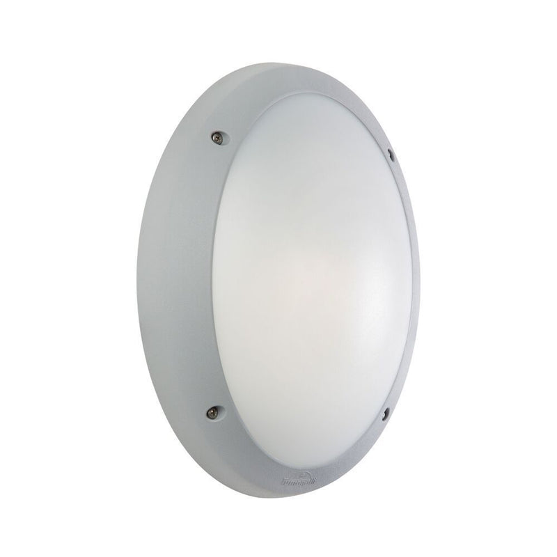 Eurolux grey bulkhead light, front view