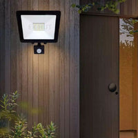 Eurolux floodlight installed and lit
