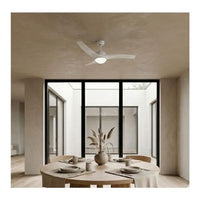 Radiant ceiling fan, alternate angle