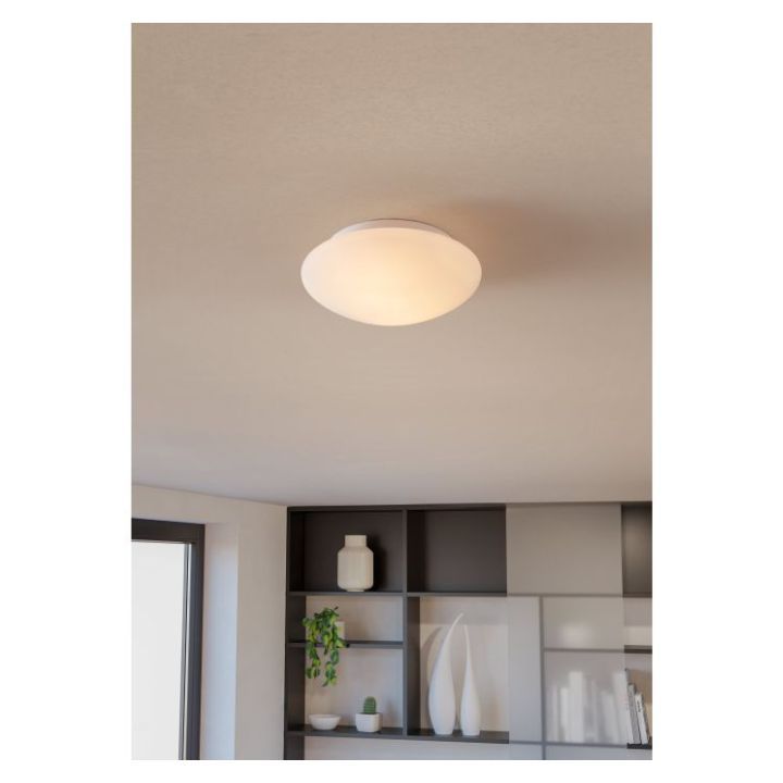 Eurolux lighting fixtures installed and lit