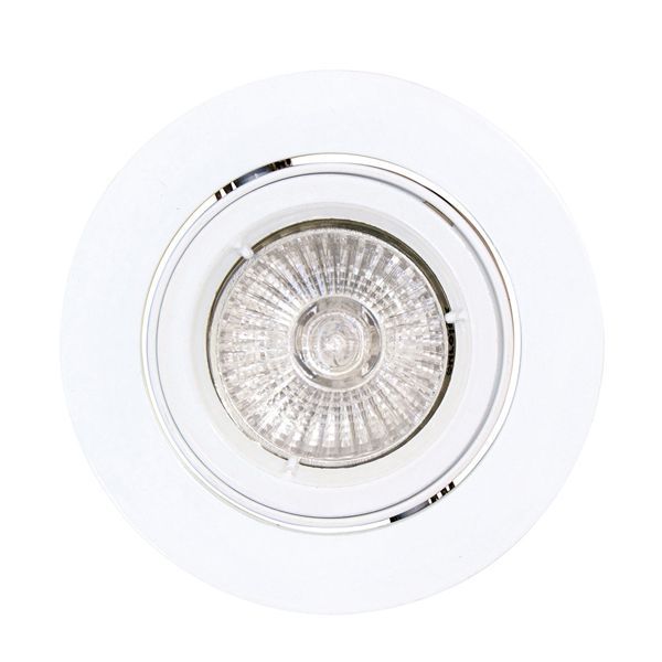 Eurolux white downlight, front view