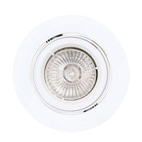 Eurolux white downlight, front view