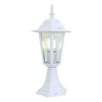 Eurolux white garden light, front view