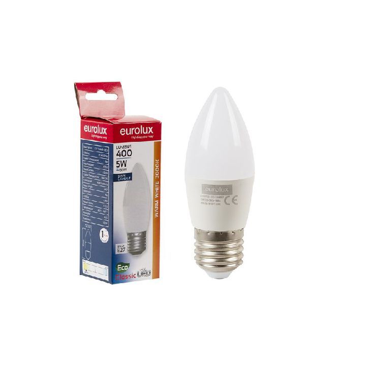 Eurolux LED globe shown in its packaging