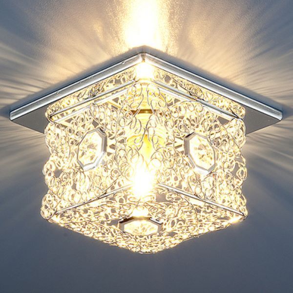 Eurolux ceiling light installed and lit